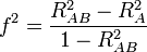 Effect size for hierarchical multiple regression formula